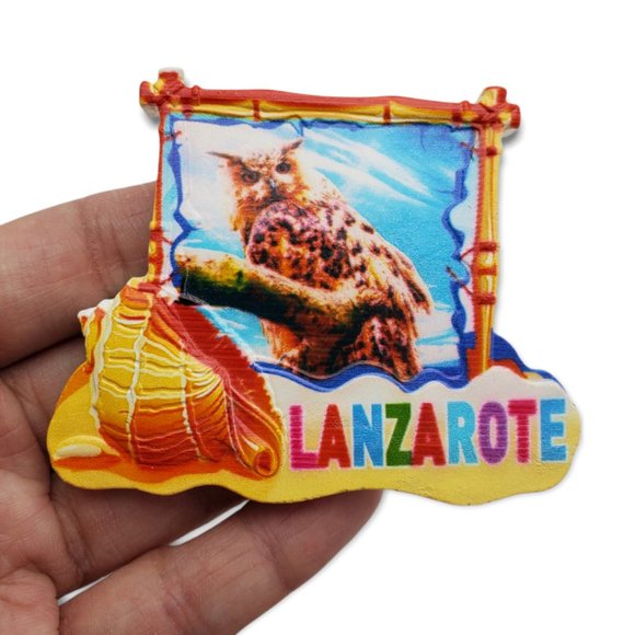 Lanzarote Spain Souvenir Fridge Magnet Refrigerator Magnetic Gift Collectible 3D - Picture 3 of 4